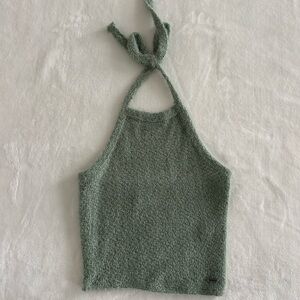 Hollister Sage Knit Halter Top